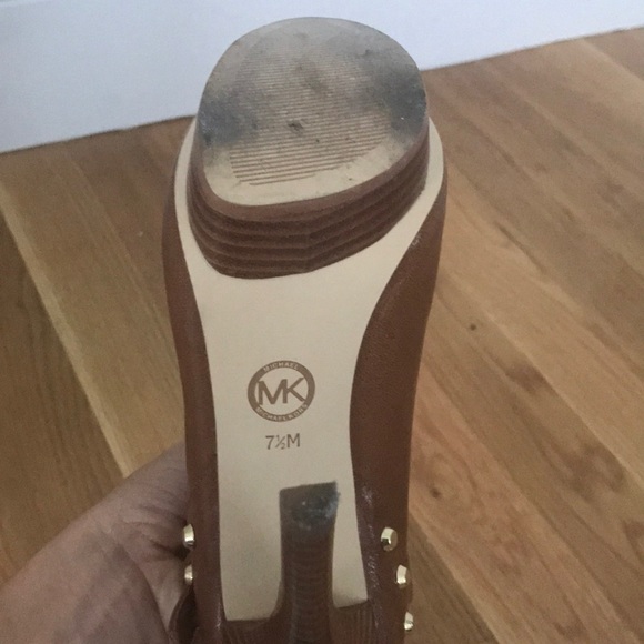 Michael Kors Ailee Studded Peep-toe Booties - Picture 5 of 5